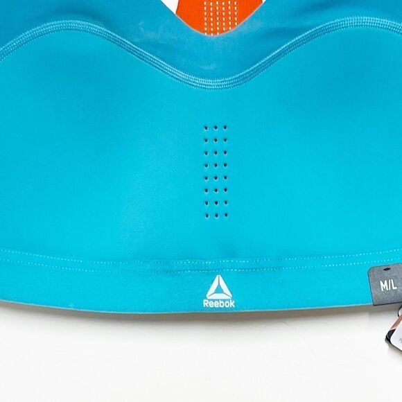 NWT Reebok Pure Move Motion Sense Sports Bra Mineral Mist Sz M/L Host Pick - Picture 7 of 9